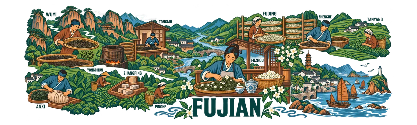 Fujian — Tea channels of Fujian