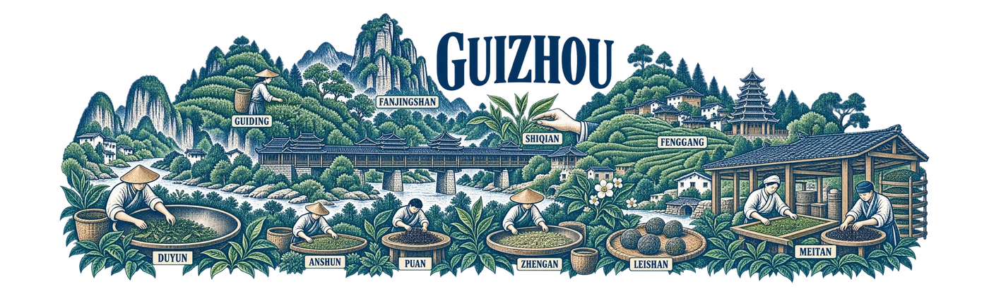 Guizhou — Tea Leaf over a Wooden Bridge